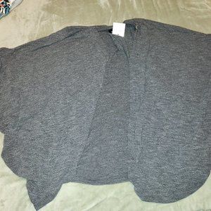 NWT Gray Dolman Short Sleeve Cardigan